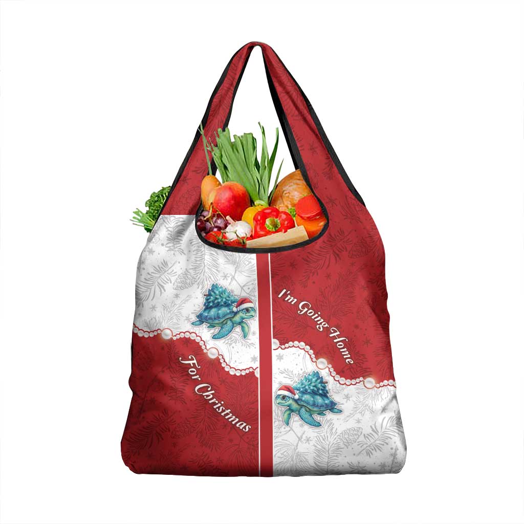 Western Yoke Grocery Bag Turtle Going Home For Christmas - Wonder Print Shop