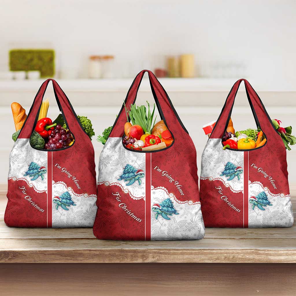 Western Yoke Grocery Bag Turtle Going Home For Christmas - Wonder Print Shop