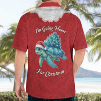 Western Yoke Hawaiian Shirt Turtle Going Home For Christmas - Wonder Print Shop