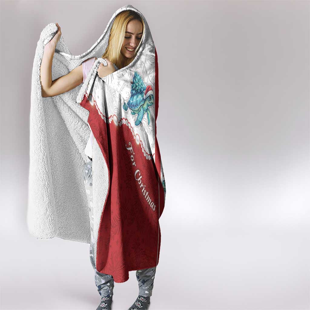 Western Yoke Hooded Blanket Turtle Going Home For Christmas - Wonder Print Shop