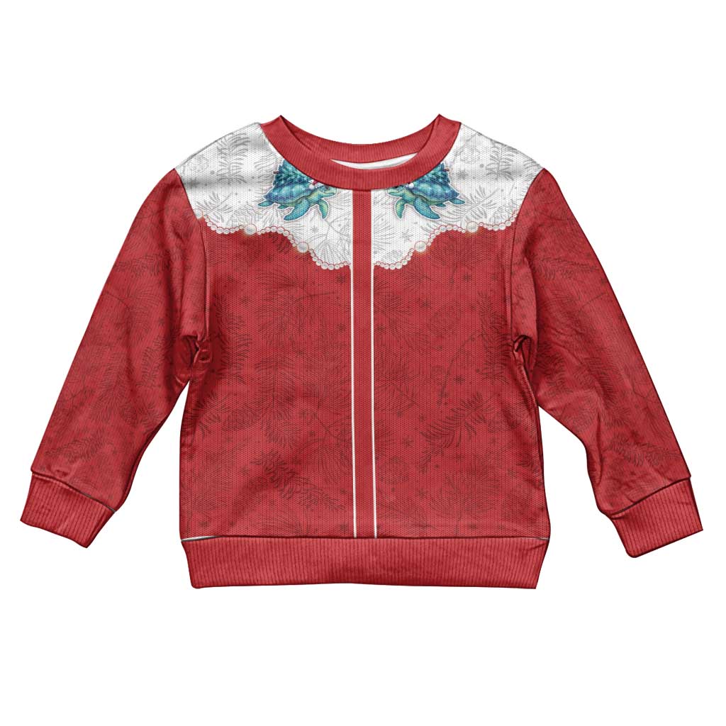 Western Yoke Kid Ugly Christmas Sweater Turtle Going Home For Christmas - Wonder Print Shop
