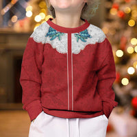 Western Yoke Kid Ugly Christmas Sweater Turtle Going Home For Christmas - Wonder Print Shop