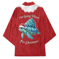 Western Yoke Kimono Turtle Going Home For Christmas - Wonder Print Shop