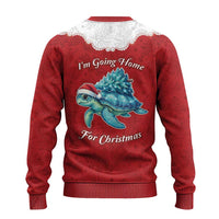 Western Yoke Ugly Christmas Sweater Turtle Going Home For Christmas - Wonder Print Shop