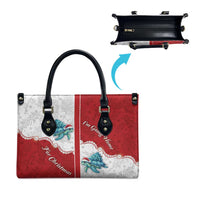 Western Yoke Leather Bag Turtle Going Home For Christmas - Wonder Print Shop