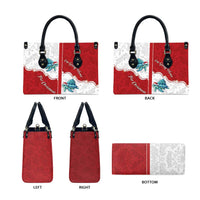 Western Yoke Leather Bag Turtle Going Home For Christmas - Wonder Print Shop