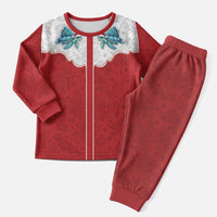 Western Yoke Christmas Pajama Set Turtle Going Home For Christmas - Wonder Print Shop