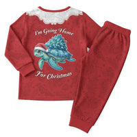 Western Yoke Christmas Pajama Set Turtle Going Home For Christmas - Wonder Print Shop
