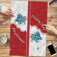 Western Yoke Puzzle Turtle Going Home For Christmas - Wonder Print Shop