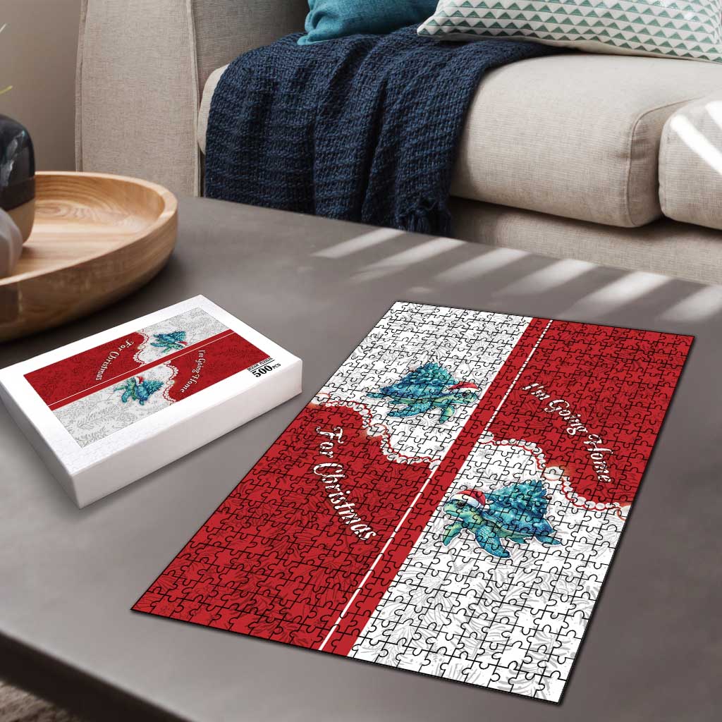 Western Yoke Puzzle Turtle Going Home For Christmas - Wonder Print Shop