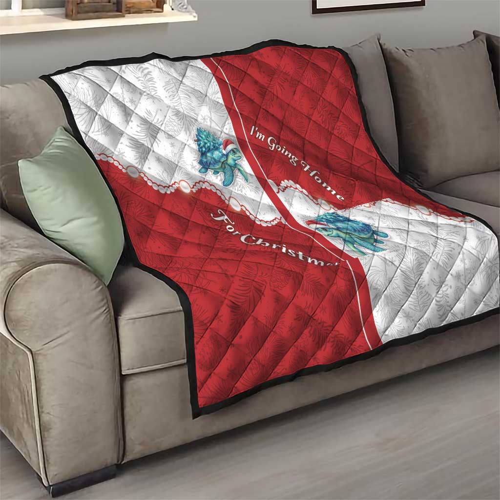 Western Yoke Quilt Turtle Going Home For Christmas - Wonder Print Shop