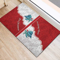 Western Yoke Rubber Doormat Turtle Going Home For Christmas - Wonder Print Shop