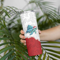 Western Yoke Skinny Tumbler Turtle Going Home For Christmas - Wonder Print Shop