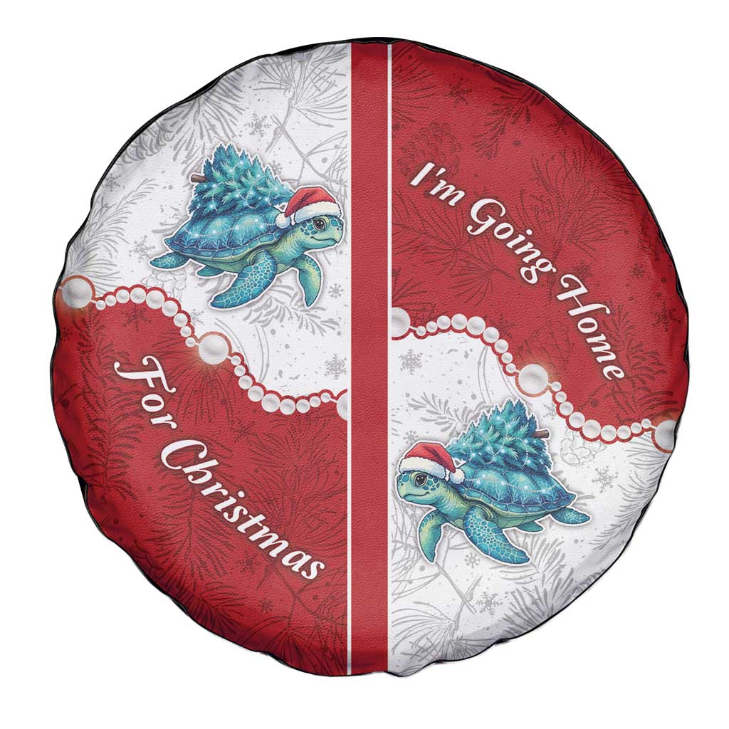 Western Yoke Spare Tire Cover Turtle Going Home For Christmas - Wonder Print Shop