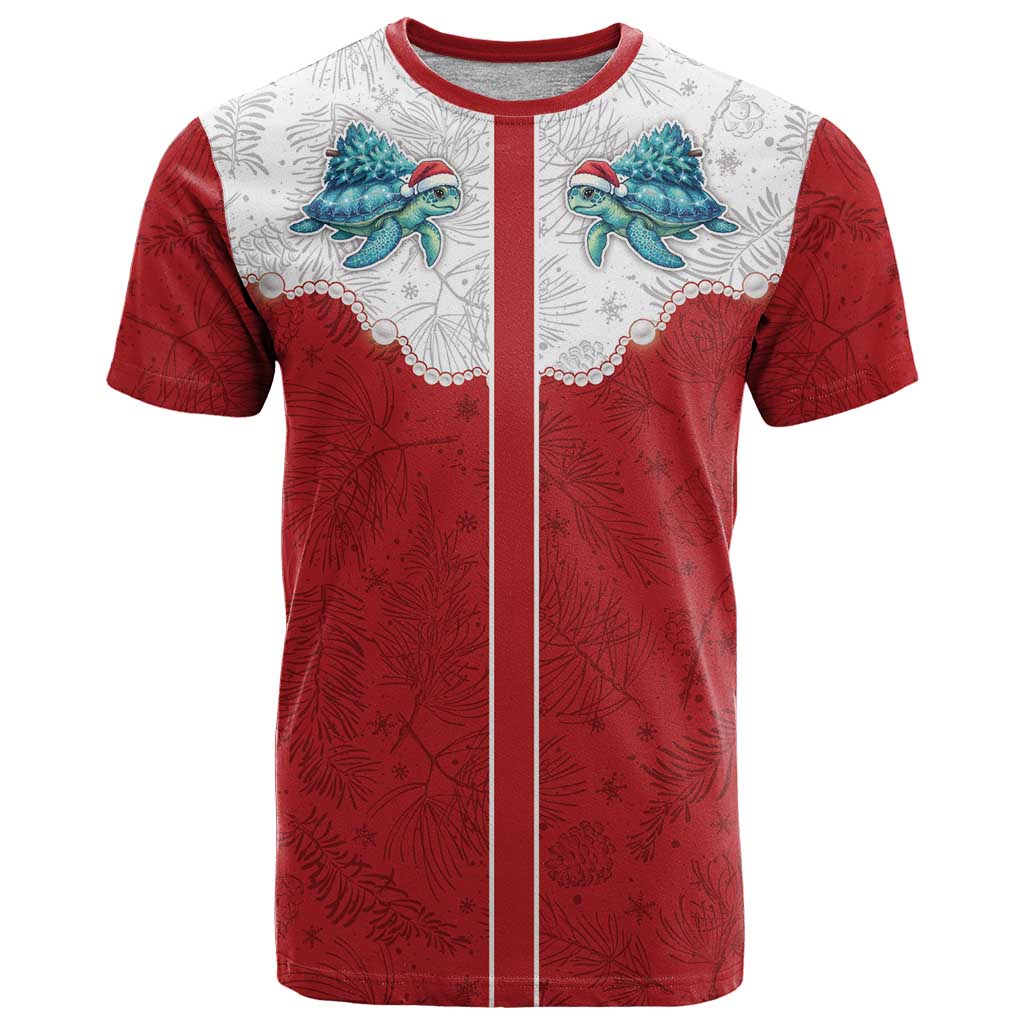 Western Yoke T Shirt Turtle Going Home For Christmas - Wonder Print Shop