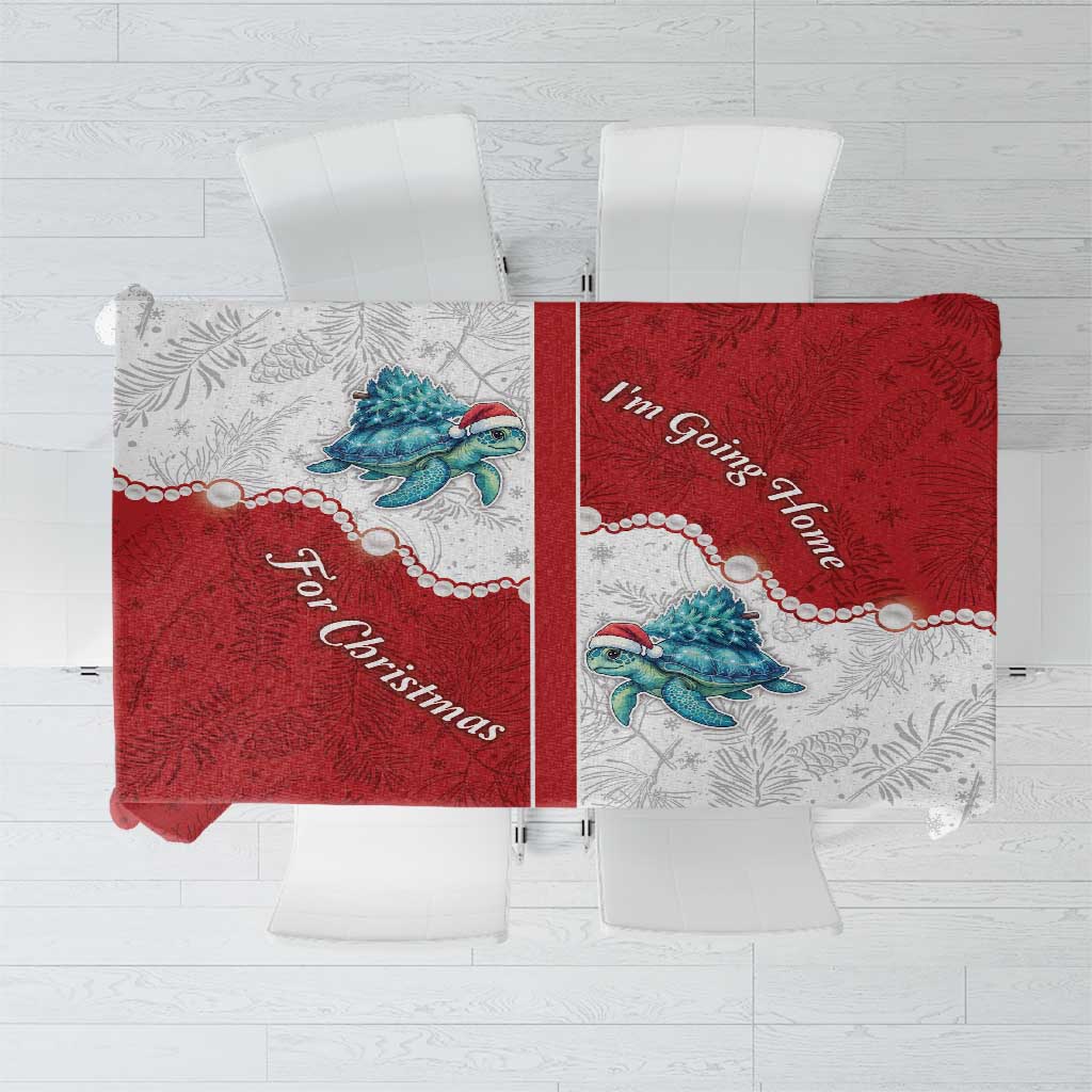 Western Yoke Tablecloth Turtle Going Home For Christmas - Wonder Print Shop
