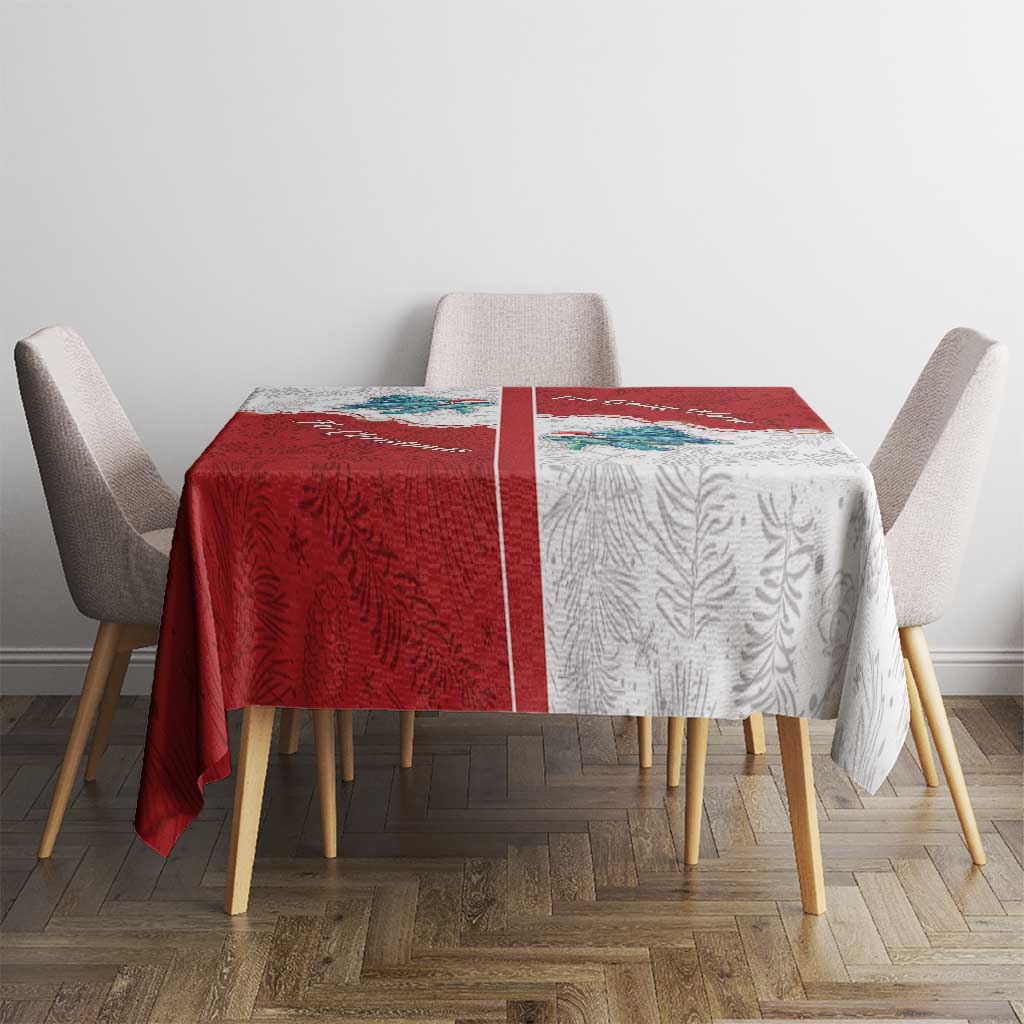 Western Yoke Tablecloth Turtle Going Home For Christmas - Wonder Print Shop