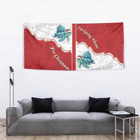 Western Yoke Tapestry Turtle Going Home For Christmas - Wonder Print Shop