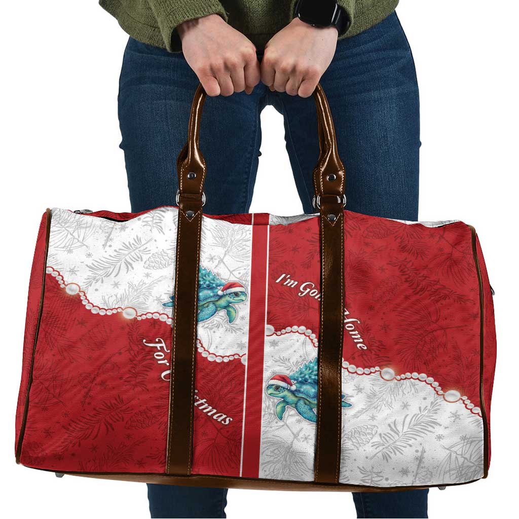 Western Yoke Travel Bag Turtle Going Home For Christmas - Wonder Print Shop