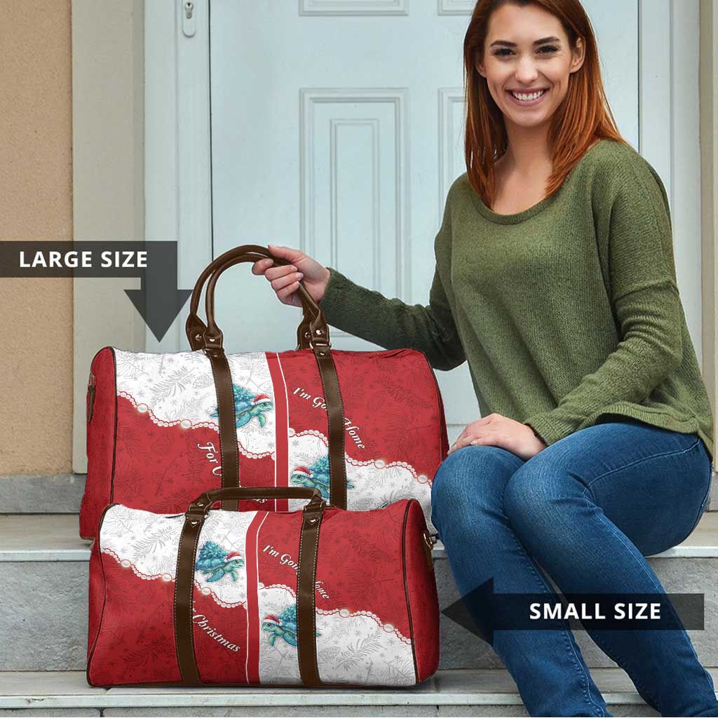Western Yoke Travel Bag Turtle Going Home For Christmas - Wonder Print Shop
