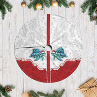 Western Yoke Tree Skirt Turtle Going Home For Christmas - Wonder Print Shop
