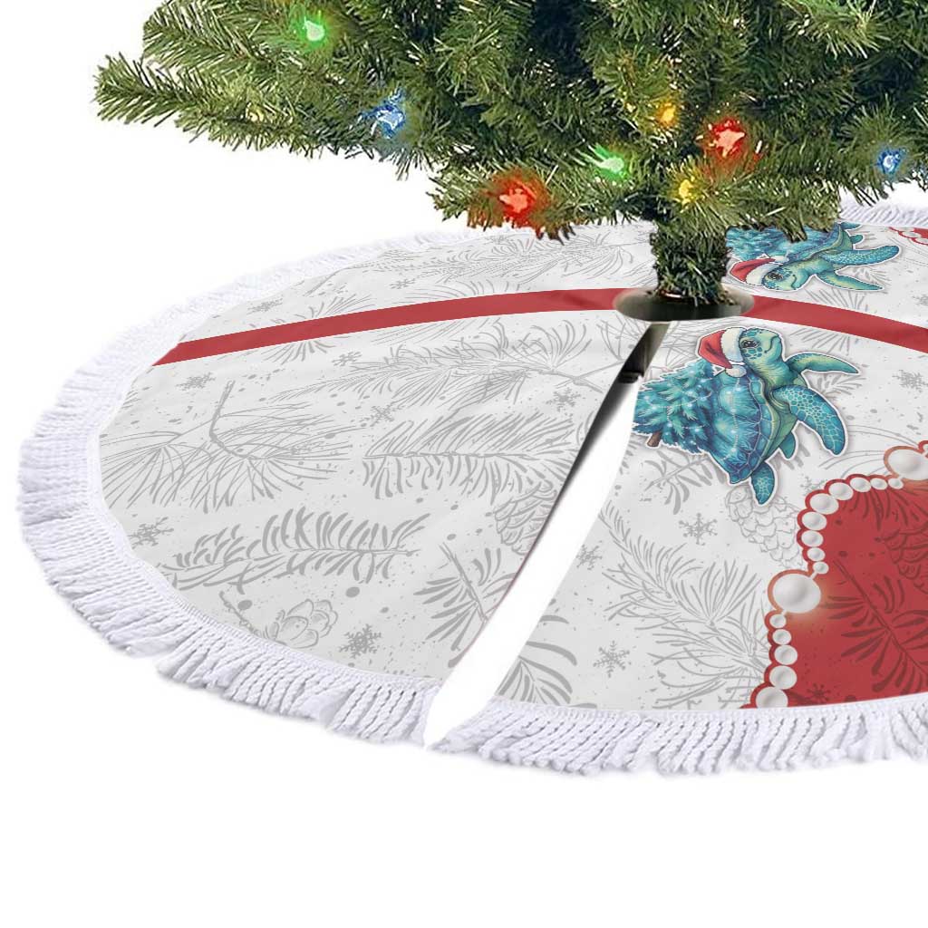 Western Yoke Tree Skirt Turtle Going Home For Christmas - Wonder Print Shop