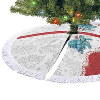 Western Yoke Tree Skirt Turtle Going Home For Christmas - Wonder Print Shop