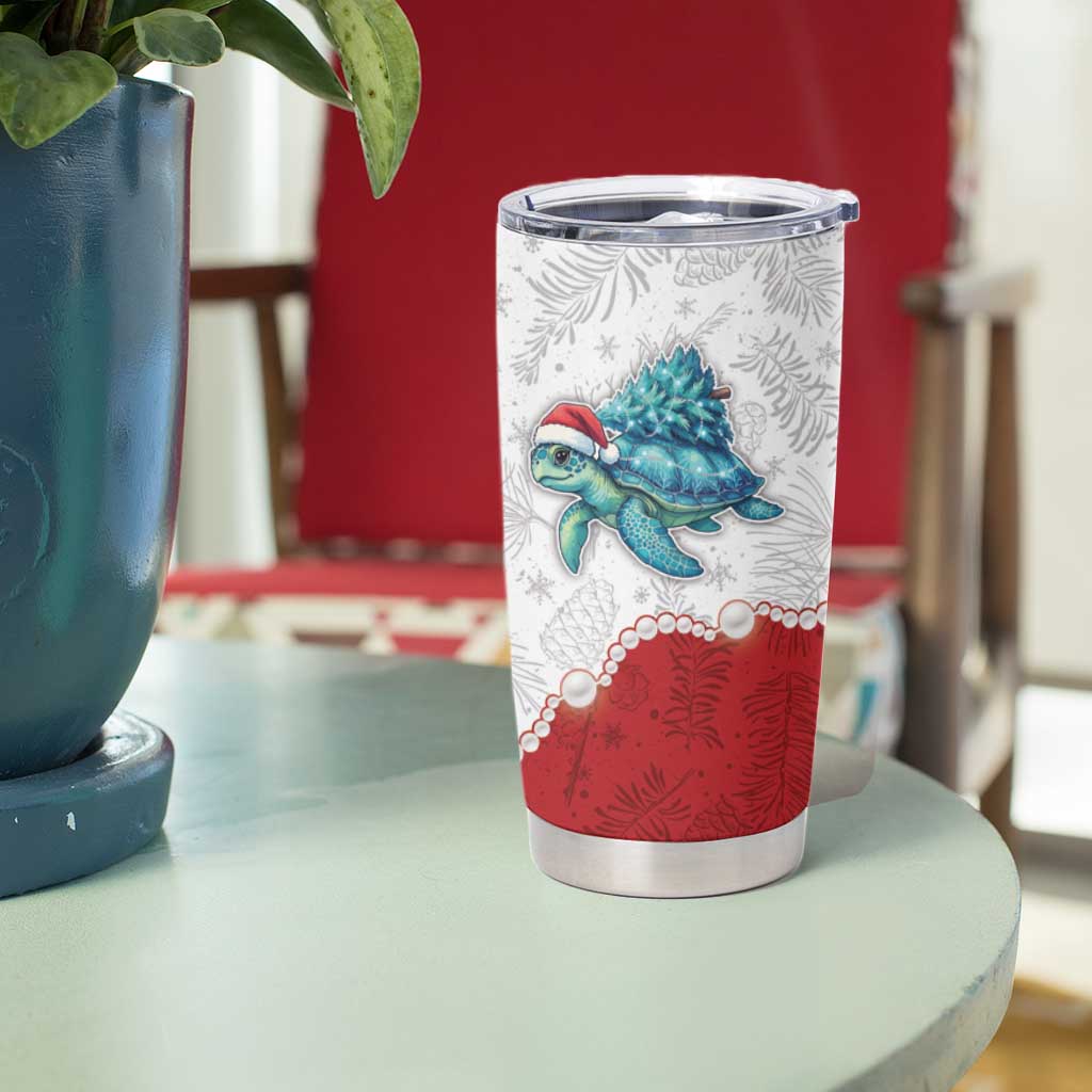 Western Yoke Tumbler Cup Turtle Going Home For Christmas - Wonder Print Shop