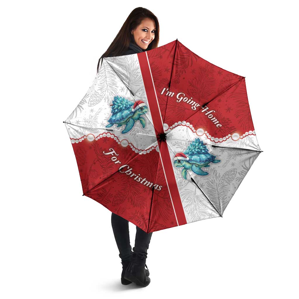 Western Yoke Umbrella Turtle Going Home For Christmas - Wonder Print Shop