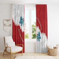 Western Yoke Window Curtain Turtle Going Home For Christmas - Wonder Print Shop