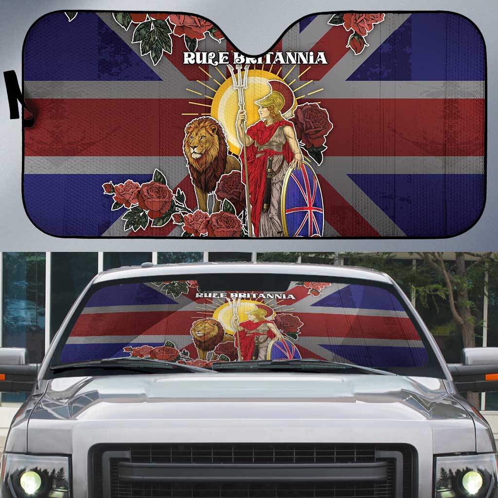 British Empire Auto Sun Shade Rule Britannia - Wonder Print Shop