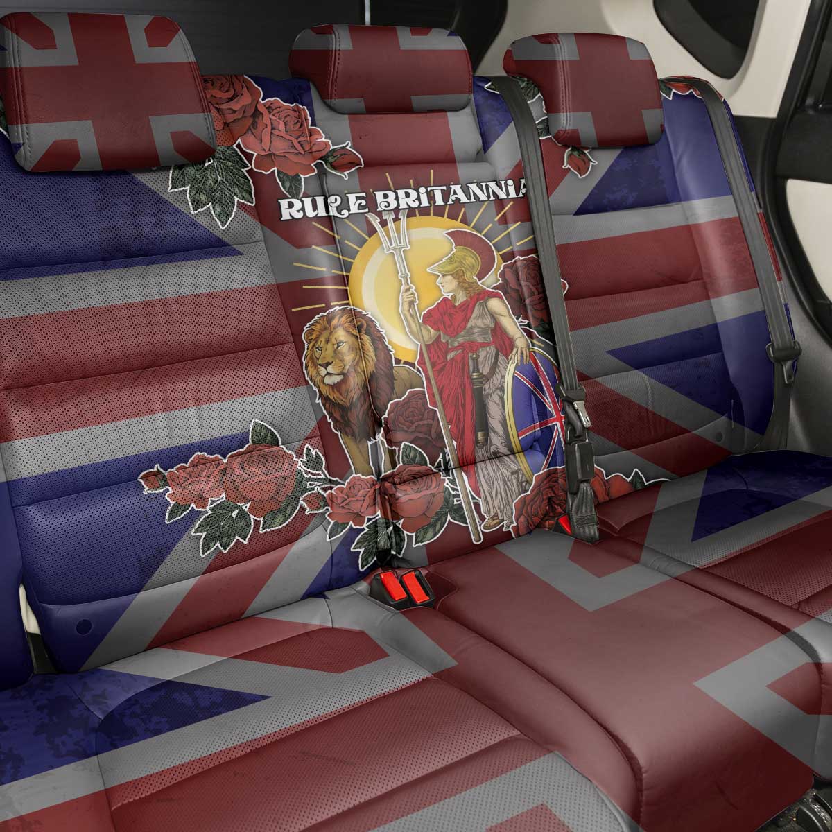 British Empire Back Car Seat Cover Rule Britannia - Wonder Print Shop