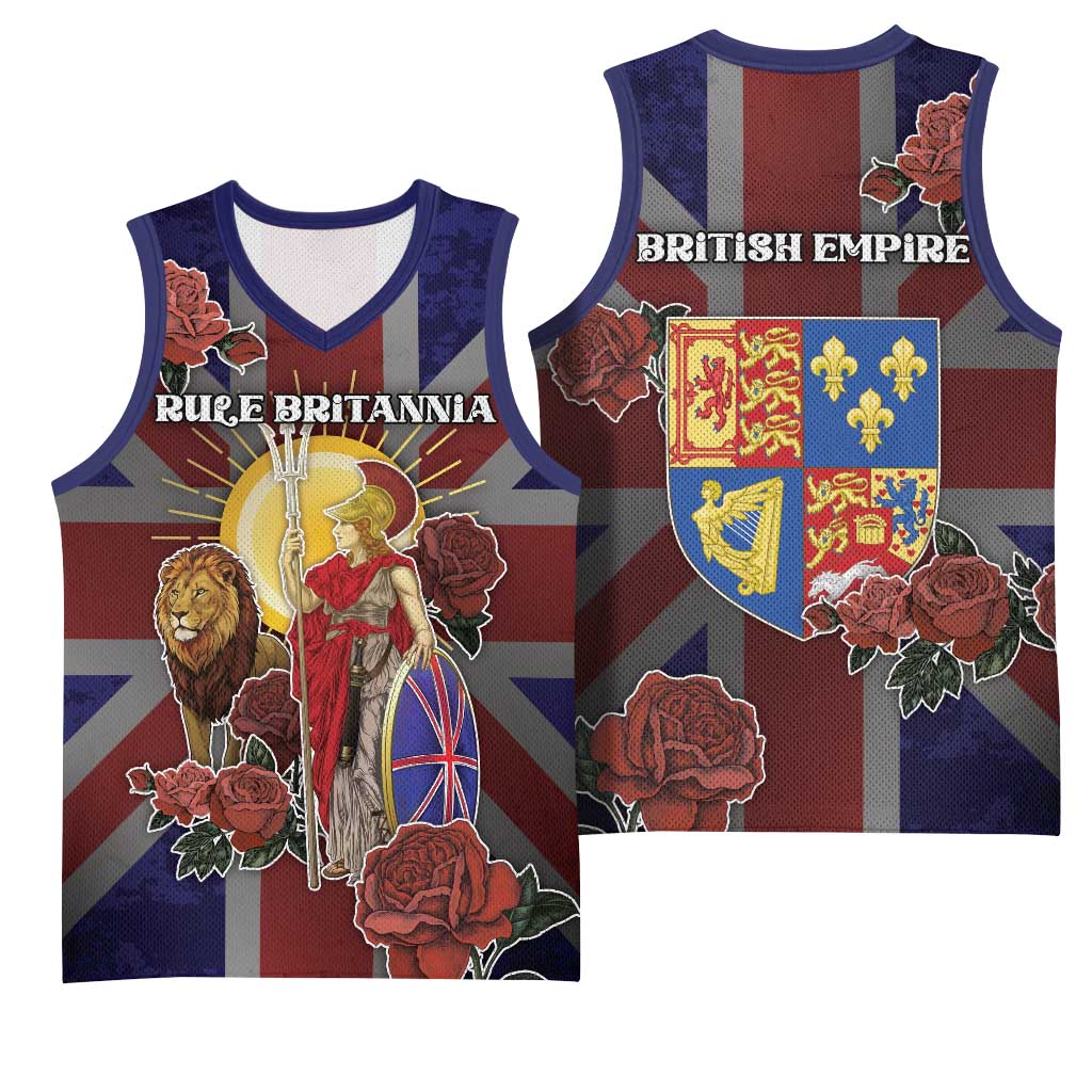 British Empire Basketball Jersey Rule Britannia - Wonder Print Shop