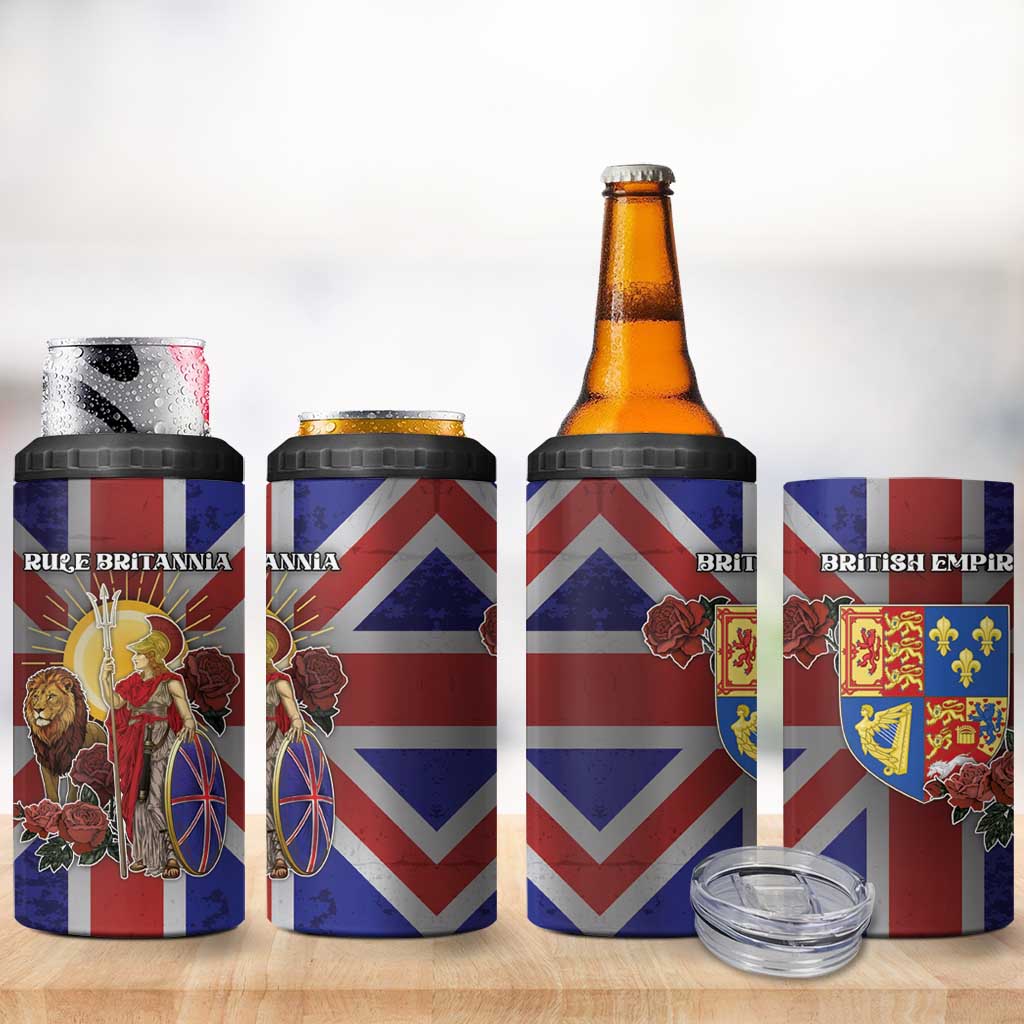 British Empire 4 in 1 Can Cooler Tumbler Rule Britannia - Wonder Print Shop