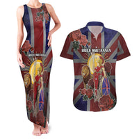 British Empire Couples Matching Tank Maxi Dress and Hawaiian Shirt Rule Britannia - Wonder Print Shop
