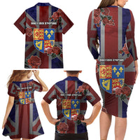 British Empire Family Matching Long Sleeve Bodycon Dress and Hawaiian Shirt Rule Britannia - Wonder Print Shop