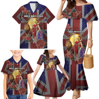 British Empire Family Matching Mermaid Dress and Hawaiian Shirt Rule Britannia - Wonder Print Shop