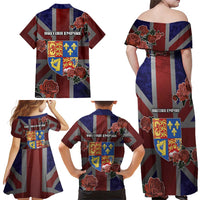 British Empire Family Matching Off Shoulder Maxi Dress and Hawaiian Shirt Rule Britannia - Wonder Print Shop