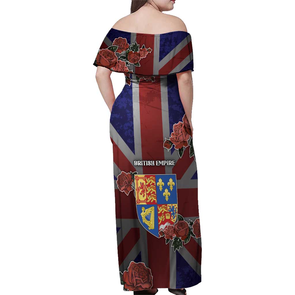 British Empire Family Matching Off Shoulder Maxi Dress and Hawaiian Shirt Rule Britannia - Wonder Print Shop