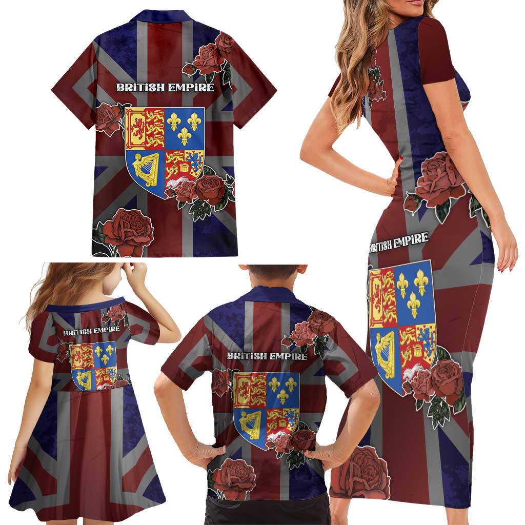 British Empire Family Matching Short Sleeve Bodycon Dress and Hawaiian Shirt Rule Britannia - Wonder Print Shop