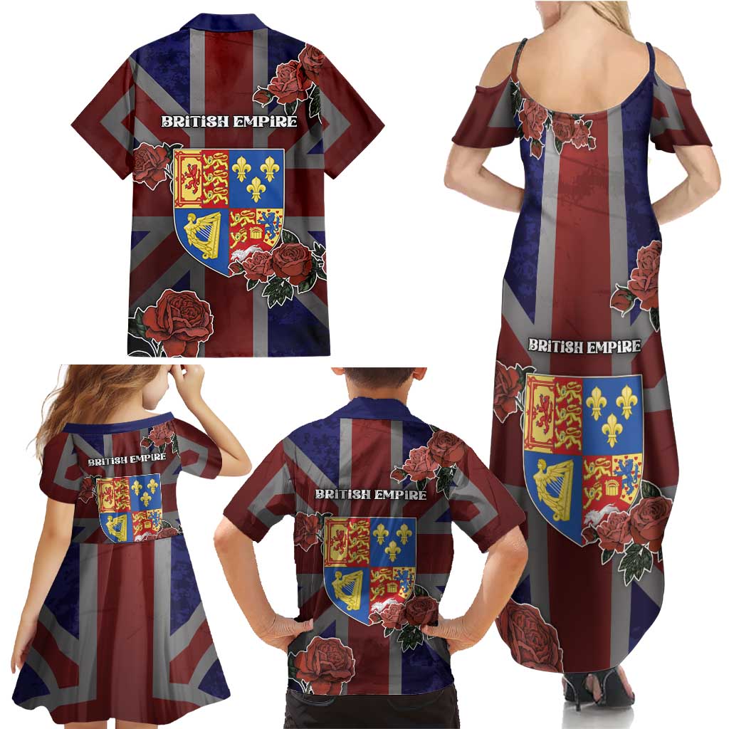 British Empire Family Matching Summer Maxi Dress and Hawaiian Shirt Rule Britannia - Wonder Print Shop