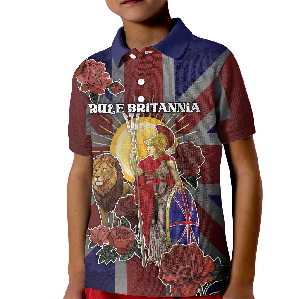 British Empire Kid Polo Shirt Rule Britannia - Wonder Print Shop