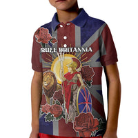 British Empire Kid Polo Shirt Rule Britannia - Wonder Print Shop