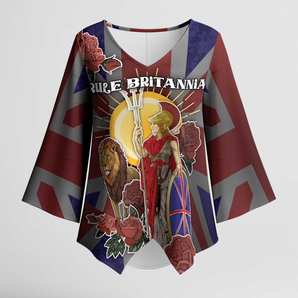 British Empire Kimono Sleeve Blouse Rule Britannia - Wonder Print Shop