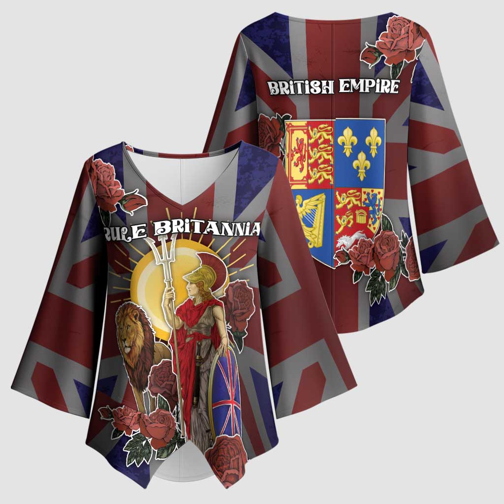 British Empire Kimono Sleeve Blouse Rule Britannia - Wonder Print Shop
