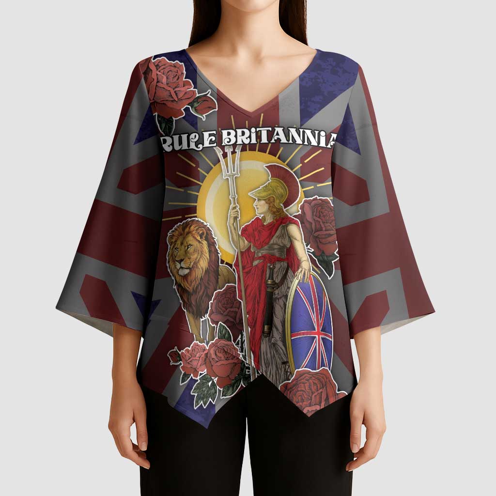 British Empire Kimono Sleeve Blouse Rule Britannia - Wonder Print Shop