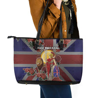British Empire Leather Tote Bag Rule Britannia - Wonder Print Shop