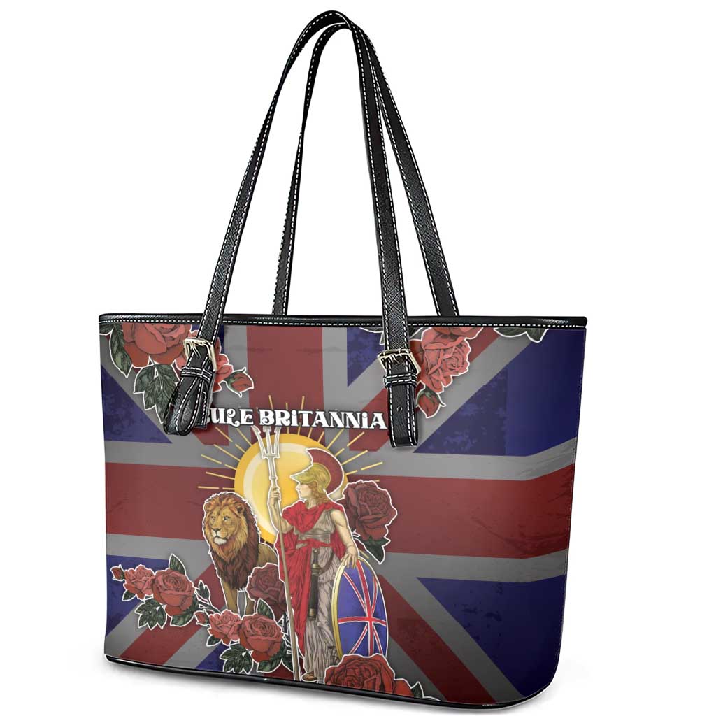 British Empire Leather Tote Bag Rule Britannia - Wonder Print Shop