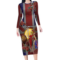 British Empire Long Sleeve Bodycon Dress Rule Britannia - Wonder Print Shop