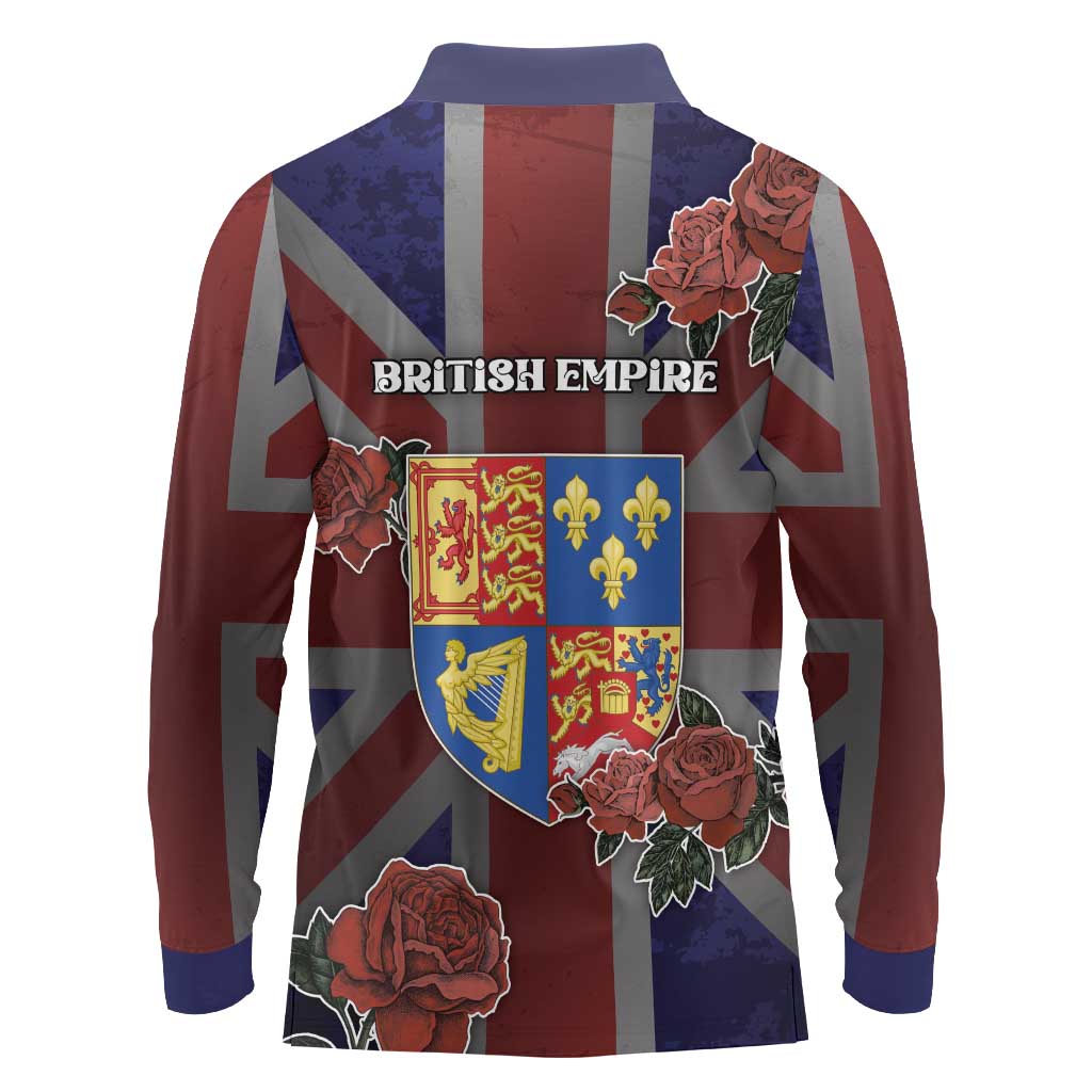 British Empire Long Sleeve Polo Shirt Rule Britannia - Wonder Print Shop